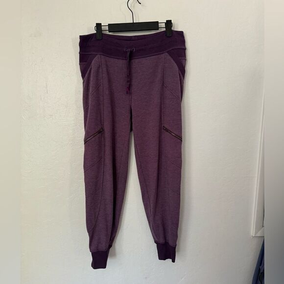 ATHLETA Skyline Pants Zipper Pockets Cozy Athleisure Drawstring Front Joggers S - Picture 1 of 4
